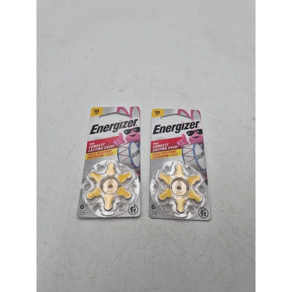 Hearing Aid Batteries Size 10 8 Count by Energizer Lot Of 2 16 Count Battery